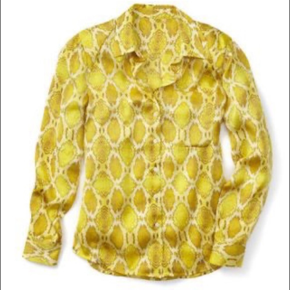 Snake skin print blouse
